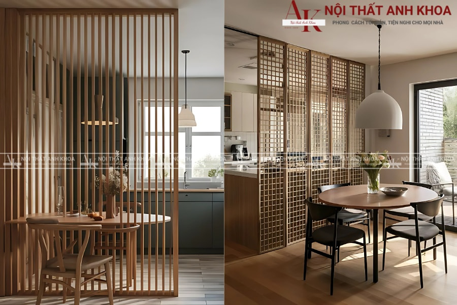 Đem nghệ thuật vào nhà với vách ngăn phòng khách bếp Đem nghệ thuật vào nhà với vách ngăn phòng khách bếp