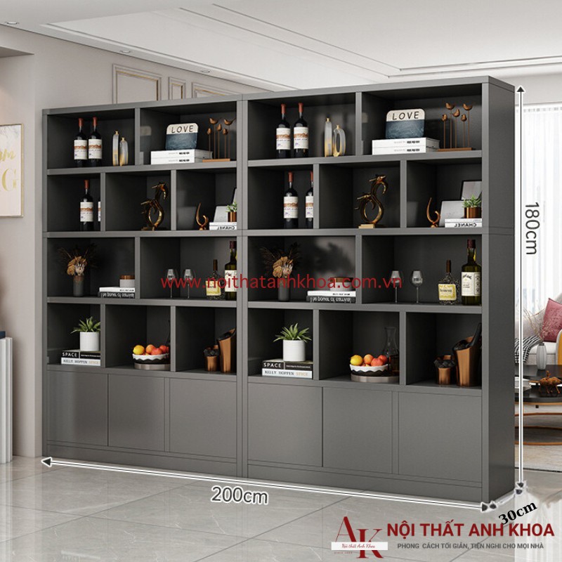 Vách Ngăn MDF Kết Hợp Kệ Tủ Trang Trí Gỗ Công Nghiệp Vách Ngăn MDF Kết Hợp Kệ Tủ Trang Trí Gỗ Công Nghiệp