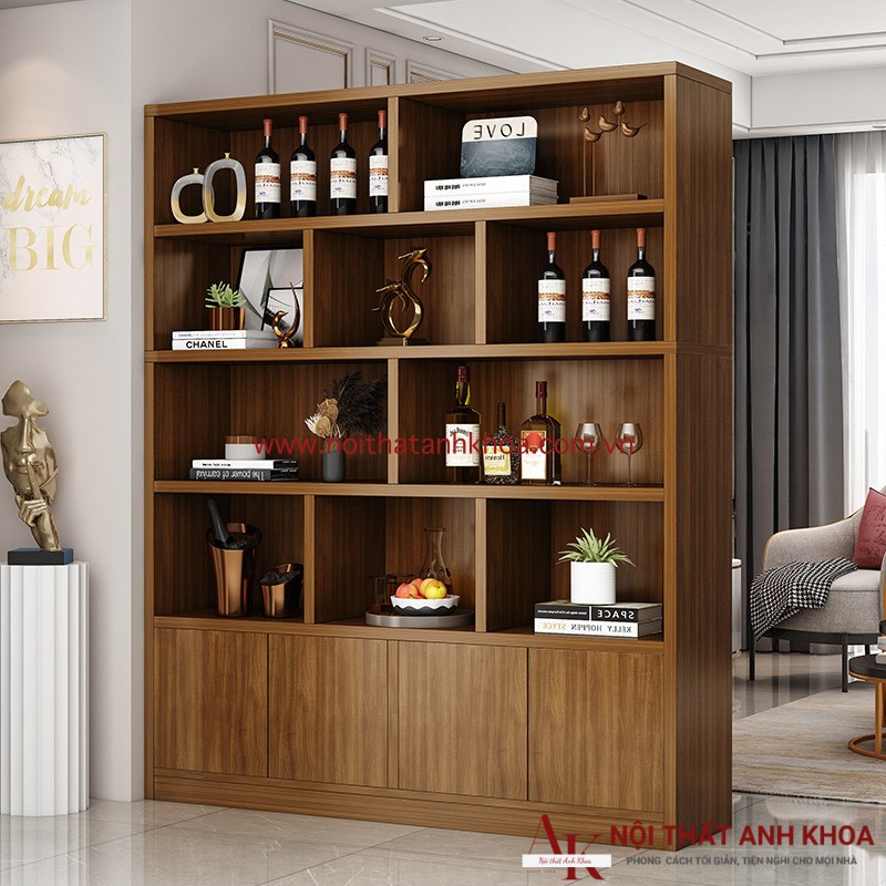 Vách Ngăn MDF Kết Hợp Kệ Tủ Trang Trí Gỗ Công Nghiệp Vách Ngăn MDF Kết Hợp Kệ Tủ Trang Trí Gỗ Công Nghiệp