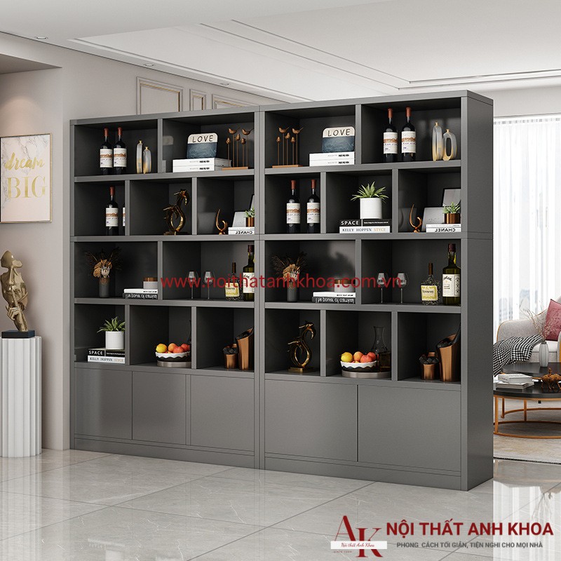 Vách Ngăn MDF Kết Hợp Kệ Tủ Trang Trí Gỗ Công Nghiệp Vách Ngăn MDF Kết Hợp Kệ Tủ Trang Trí Gỗ Công Nghiệp