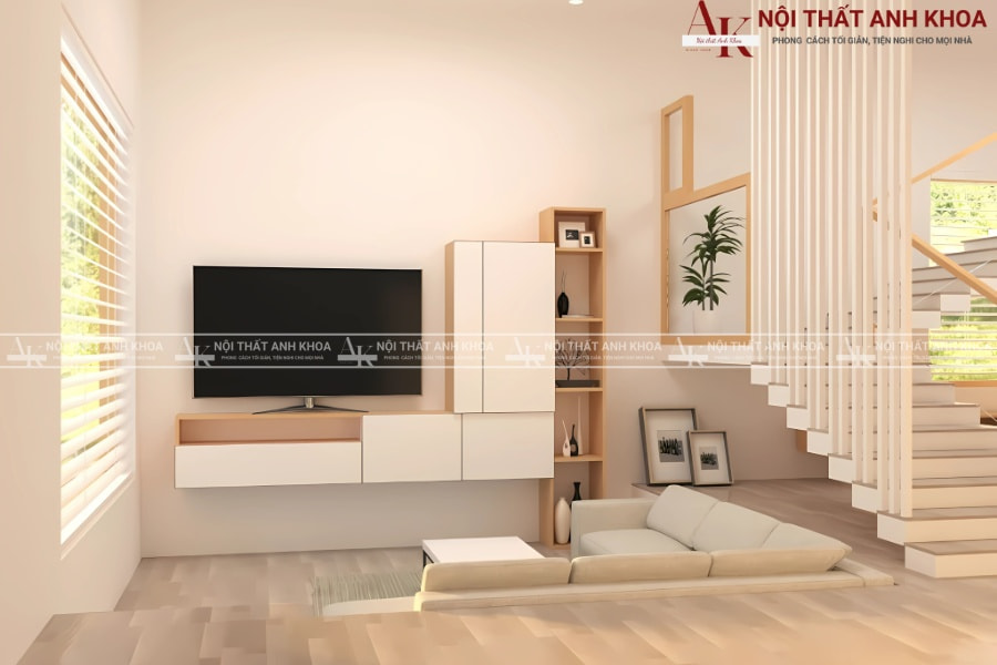 Vách ngăn cầu thang phong cách tối giản Vách ngăn cầu thang phong cách tối giản