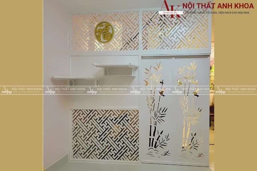 Vách ngăn phòng thờ nhựa Pima Vách ngăn phòng thờ nhựa Pima