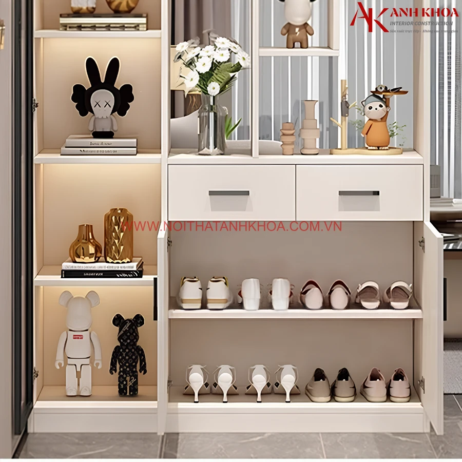 Tủ vách ngăn phòng khách gỗ công nghiệp hiện đại Tủ vách ngăn phòng khách gỗ công nghiệp hiện đại