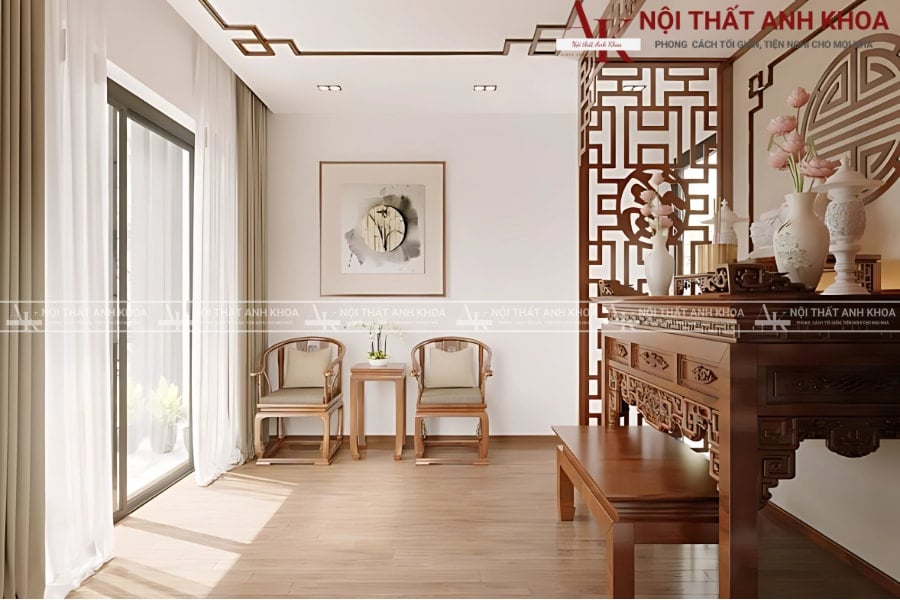 Vách ngăn phòng thờ nhỏ cho căn hộ chung cư Vách ngăn phòng thờ nhỏ cho căn hộ chung cư