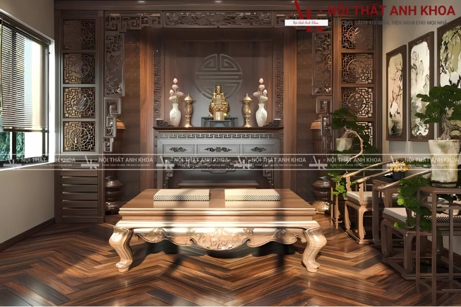 Thi công vách ngăn phòng thờ chuyên nghiệp Thi công vách ngăn phòng thờ chuyên nghiệp