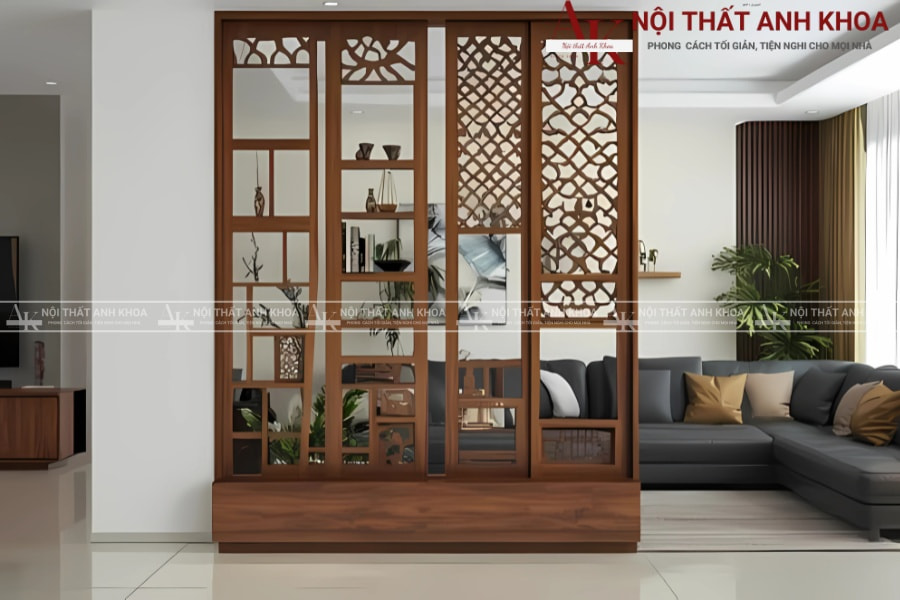 Vách ngăn họa tiết hoa văn tinh tế Vách ngăn họa tiết hoa văn tinh tế