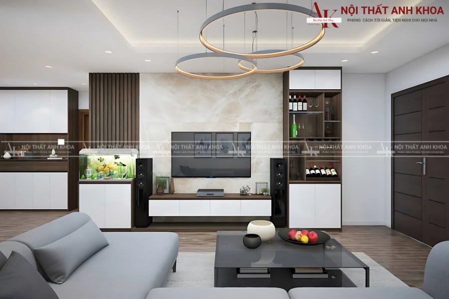 Vách ngăn tivi nghệ thuật - Tạo điểm nhấn không gian Vách ngăn tivi nghệ thuật - Tạo điểm nhấn không gian