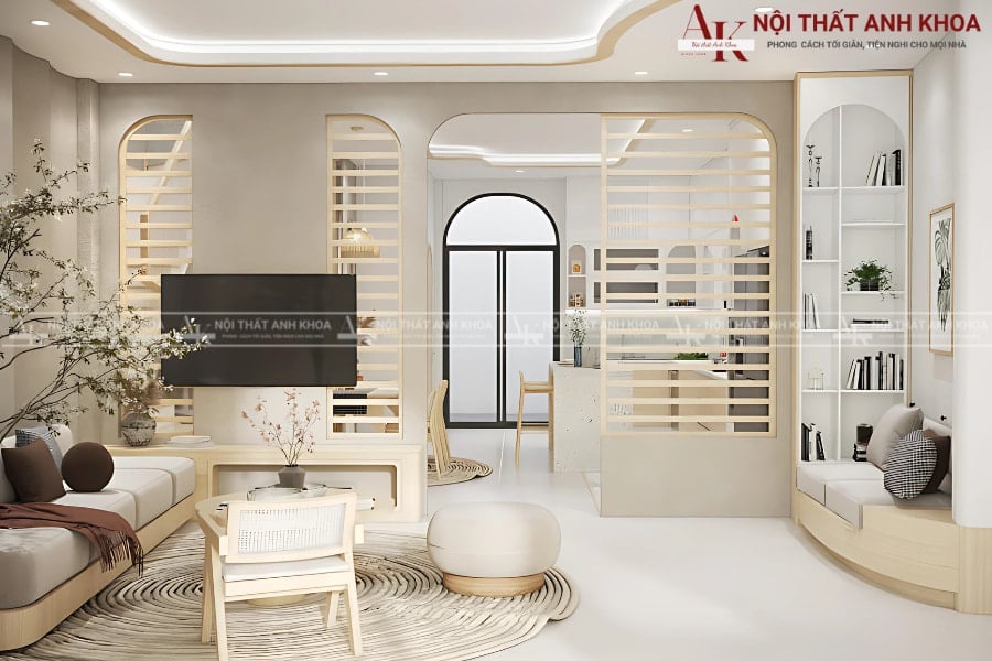 Vách ngăn tivi - Bí quyết tối ưu không gian sống Vách ngăn tivi - Bí quyết tối ưu không gian sống