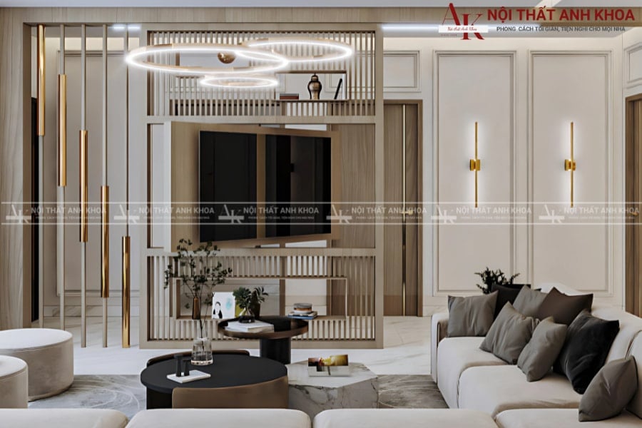 Vách ngăn tivi đa năng thông minh - Tiện ích nhà phố Vách ngăn tivi đa năng thông minh - Tiện ích nhà phố