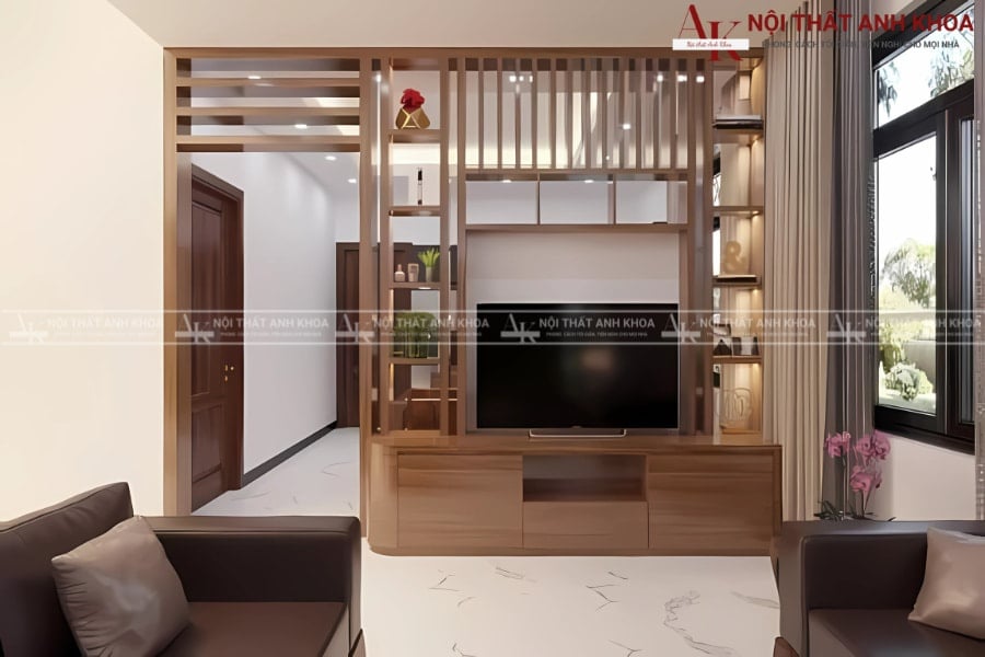 Vách ngăn tivi 2 trong 1 - Ngăn cách và trang trí Vách ngăn tivi 2 trong 1 - Ngăn cách và trang trí