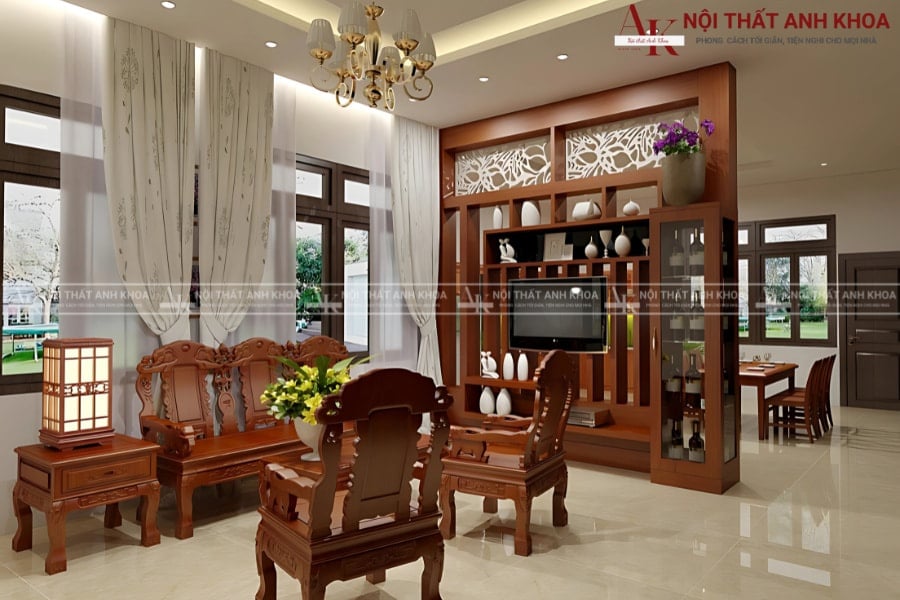 Vách ngăn tivi CNC - Tinh xảo, độc đáo Vách ngăn tivi CNC - Tinh xảo, độc đáo