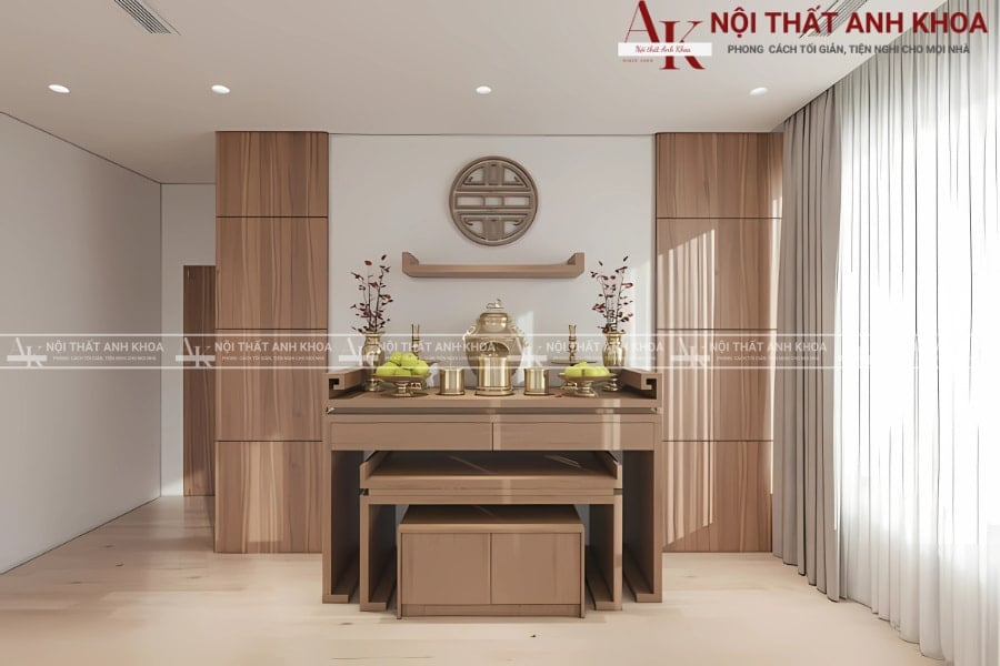 Mẫu vách ngăn phòng thờ đẹp, sang trọng 2025 Mẫu vách ngăn phòng thờ đẹp, sang trọng 2025