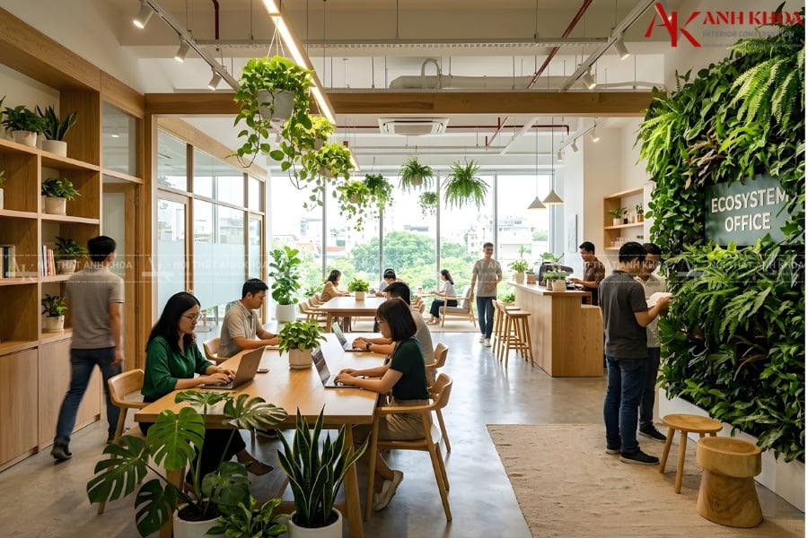 Ý tưởng thiết kế nội thất văn phòng xanh - Thân thiện môi trường Ý tưởng thiết kế nội thất văn phòng xanh - Thân thiện môi trường