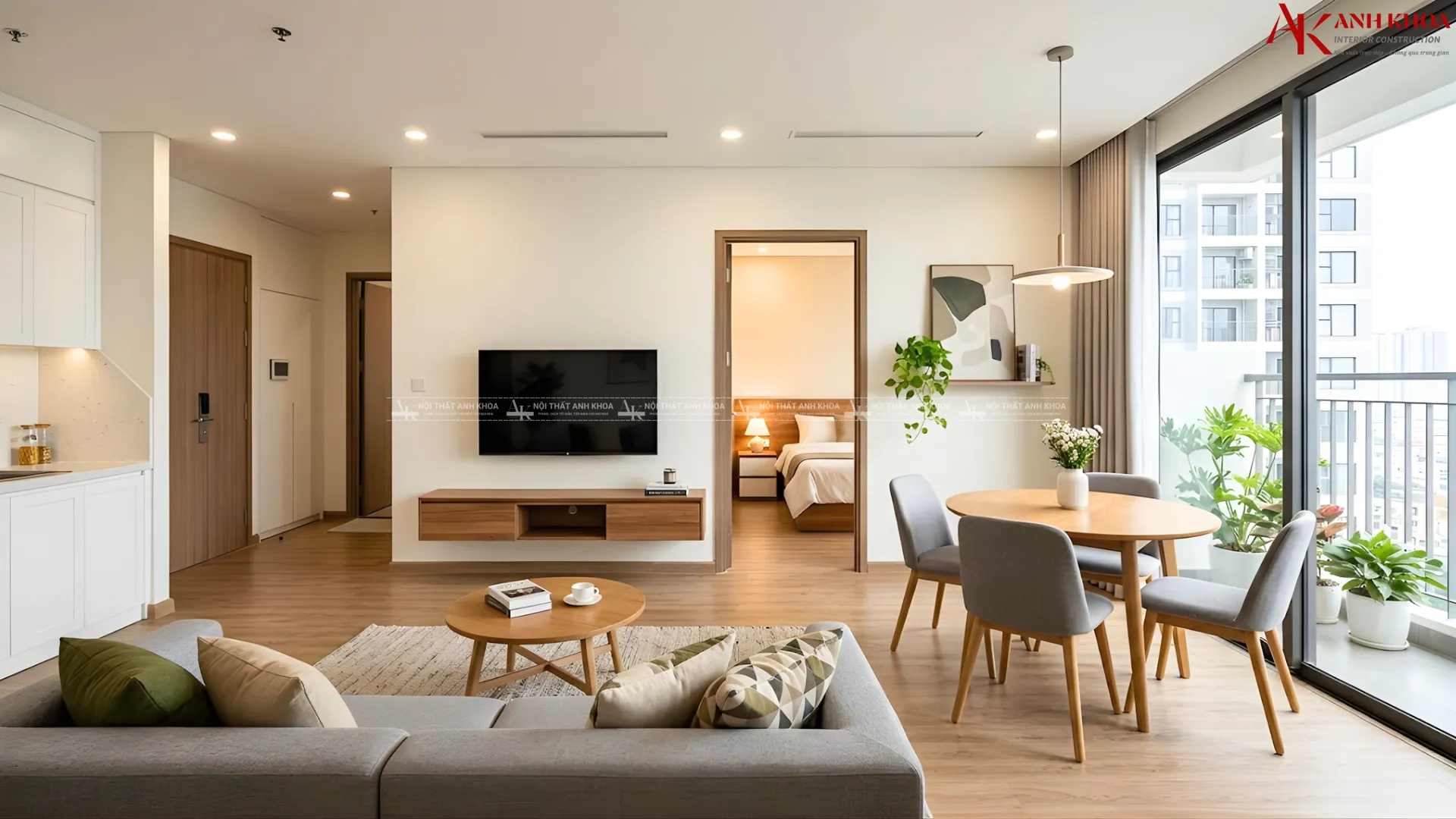 Xu hướng thiết kế nội thất chung cư 70m2 2 phòng ngủ hot nhất hiện nay Xu hướng thiết kế nội thất chung cư 70m2 2 phòng ngủ hot nhất hiện nay