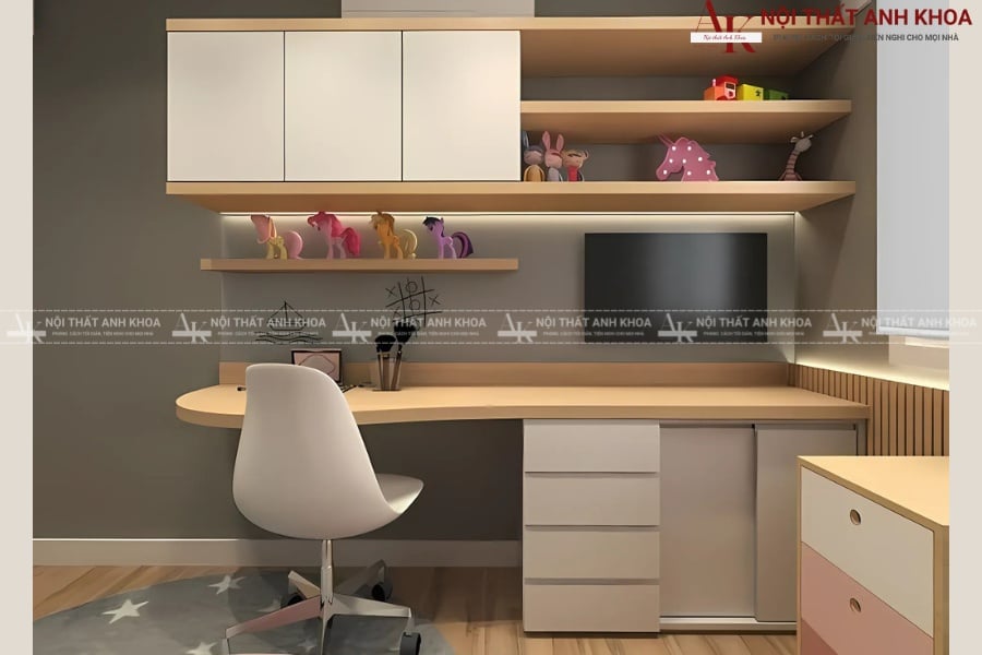 Vị trí đặt bàn học có ngăn kéo Vị trí đặt bàn học có ngăn kéo