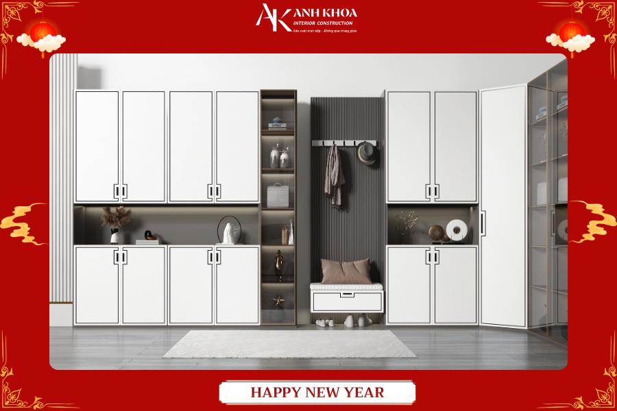 Mẫu tủ giày dép phù hợp mọi phong cách nội thất Mẫu tủ giày dép phù hợp mọi phong cách nội thất