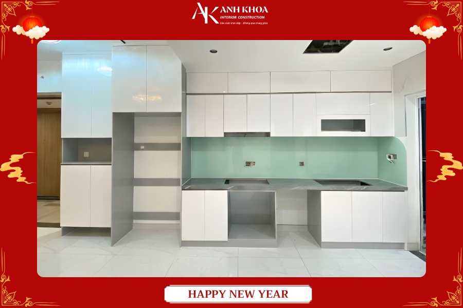 Tủ bếp gỗ công nghiệp kết hợp cánh Acrylic cao cấp Tủ bếp gỗ công nghiệp kết hợp cánh Acrylic cao cấp