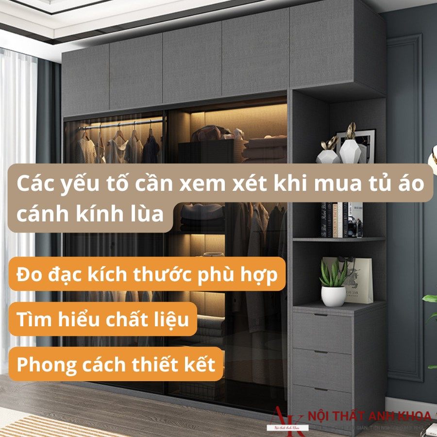 Các yếu tố cần xem xét khi mua tủ quần áo cánh kính lùa Các yếu tố cần xem xét khi mua tủ quần áo cánh kính lùa
