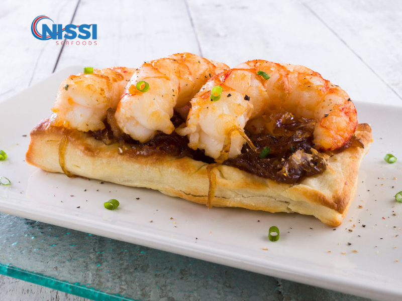 Red Shrimp With Caramelized Onions Red Shrimp With Caramelized Onions