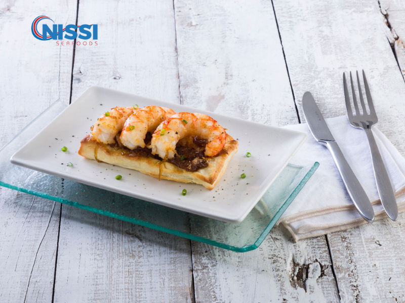 Red Shrimp With Caramelized Onions Red Shrimp With Caramelized Onions