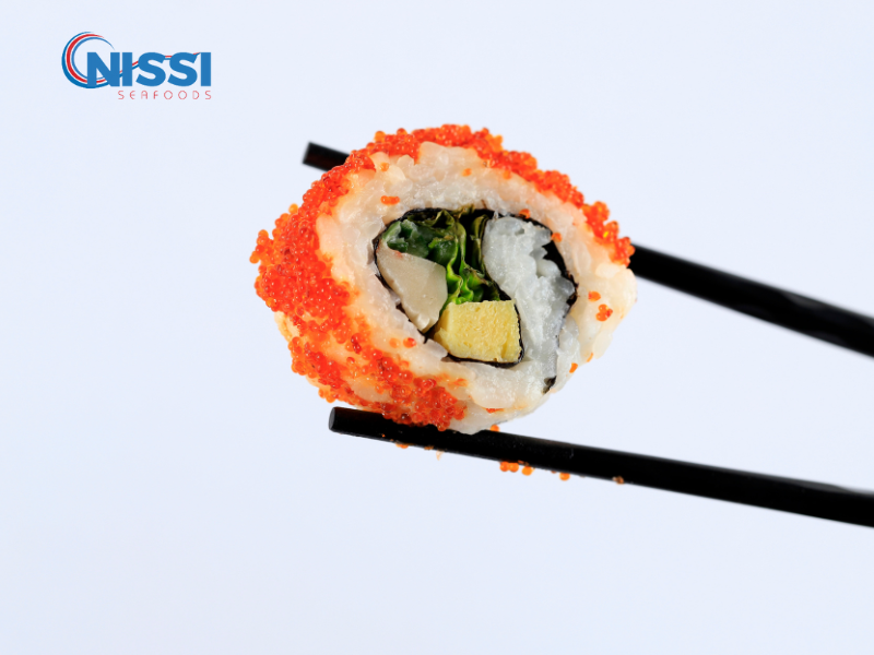 Flying Fish Roe Sushi Roll Recipe (Tobiko Maki) Flying Fish Roe Sushi Roll Recipe (Tobiko Maki)