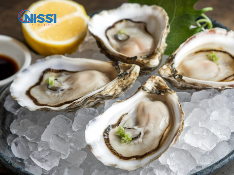 ซาซิมิหอยนางรมญี่ปุ่นทั้งตัว ซาซิมิหอยนางรมญี่ปุ่นทั้งตัว