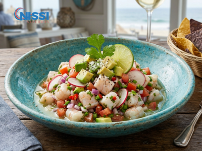 Zesty Shrimp Ceviche With Chili & Lime