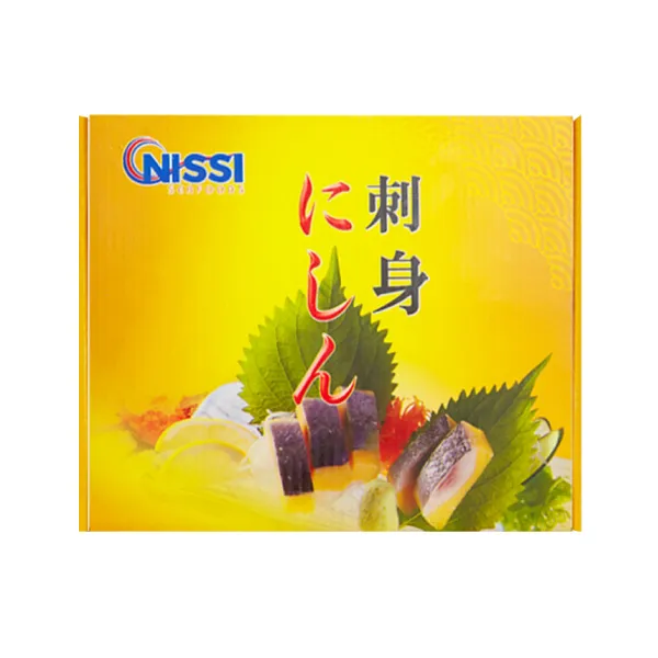 ปลาแฮริ่งปรุงรสบนไข่กุ้งสีเหลือง
