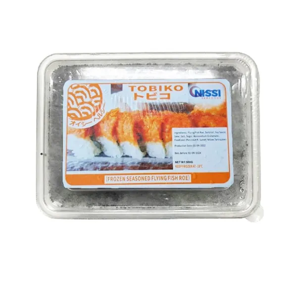 Frozen Seasoned Flying Fish Roe black Tobiko