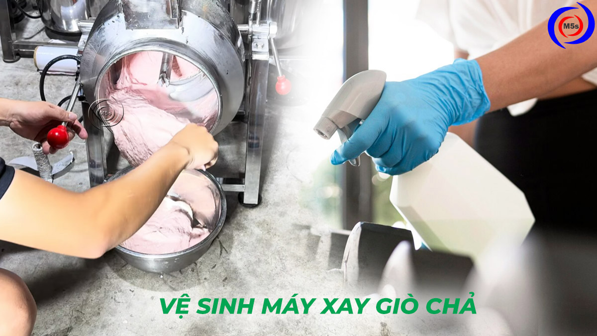 Vệ sinh máy làm giò Vệ sinh máy làm giò