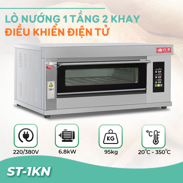 Lò nướng 1 tầng 2 khay ST-1KN Lò nướng 1 tầng 2 khay ST-1KN