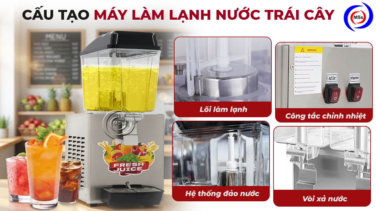 cấu tạo máy làm lạnh nước trái cây cấu tạo máy làm lạnh nước trái cây