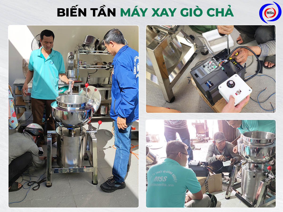 biên tần máy xay giò chả