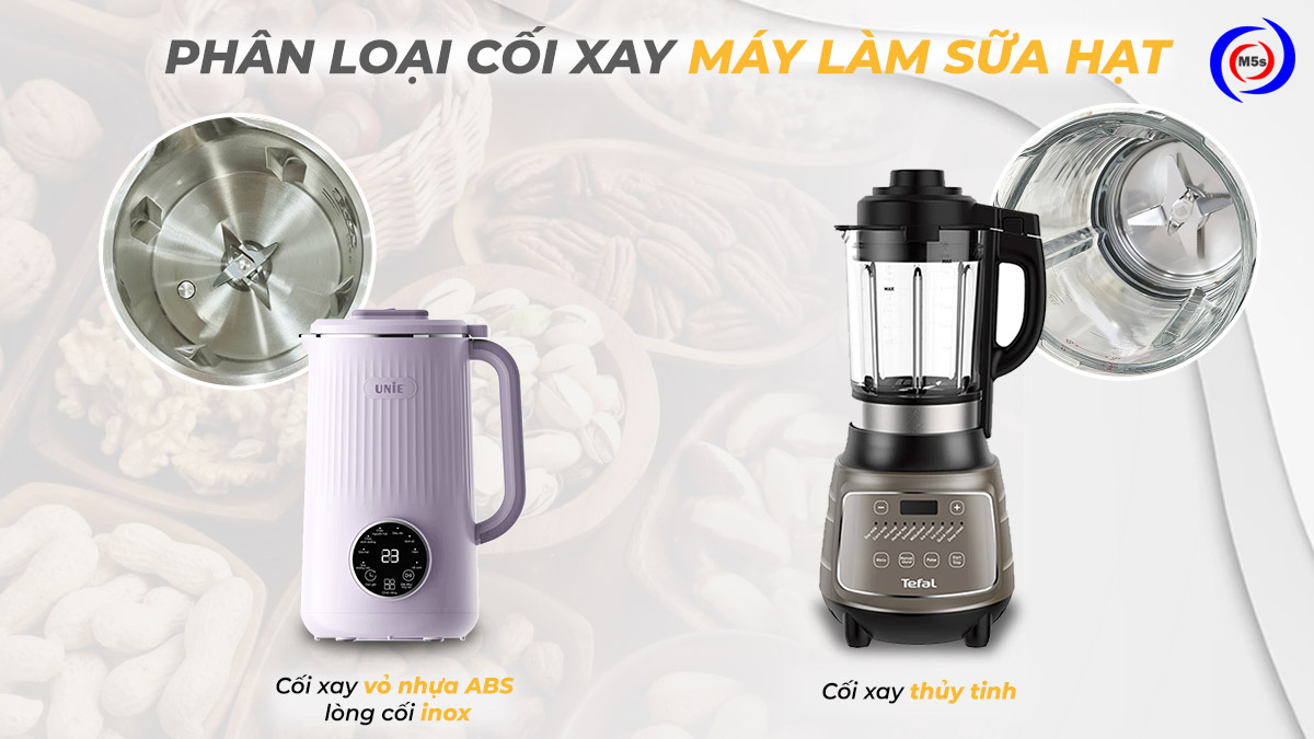 Các loại cối xay của máy làm sữa hạt Các loại cối xay của máy làm sữa hạt