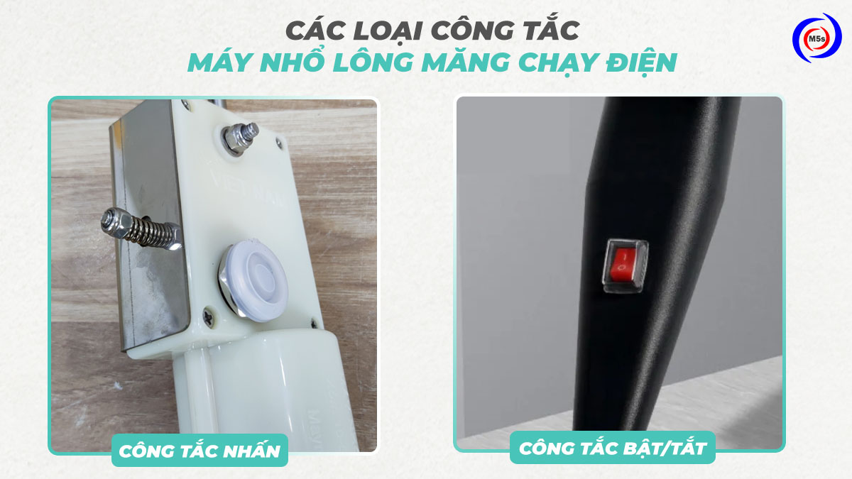 Các loại công tắc máy nhổ lông măng vịt dùng điện Các loại công tắc máy nhổ lông măng vịt dùng điện