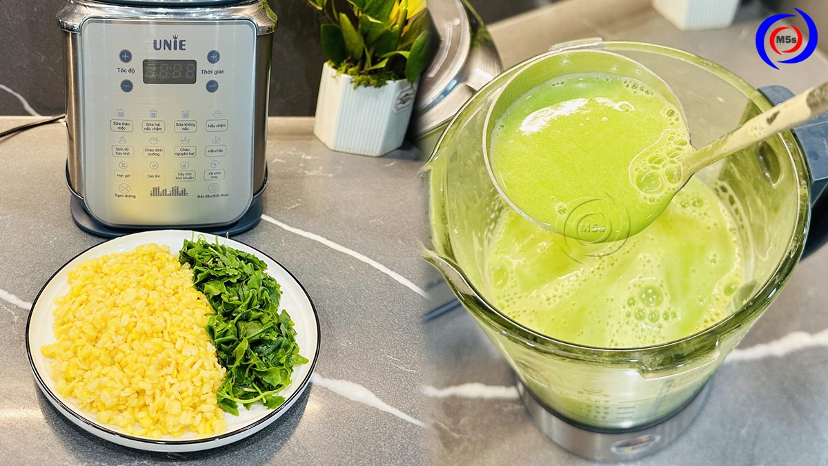 Cách làm sữa rau má, đậu xanh bằng máy làm sữa hạt Cách làm sữa rau má, đậu xanh bằng máy làm sữa hạt