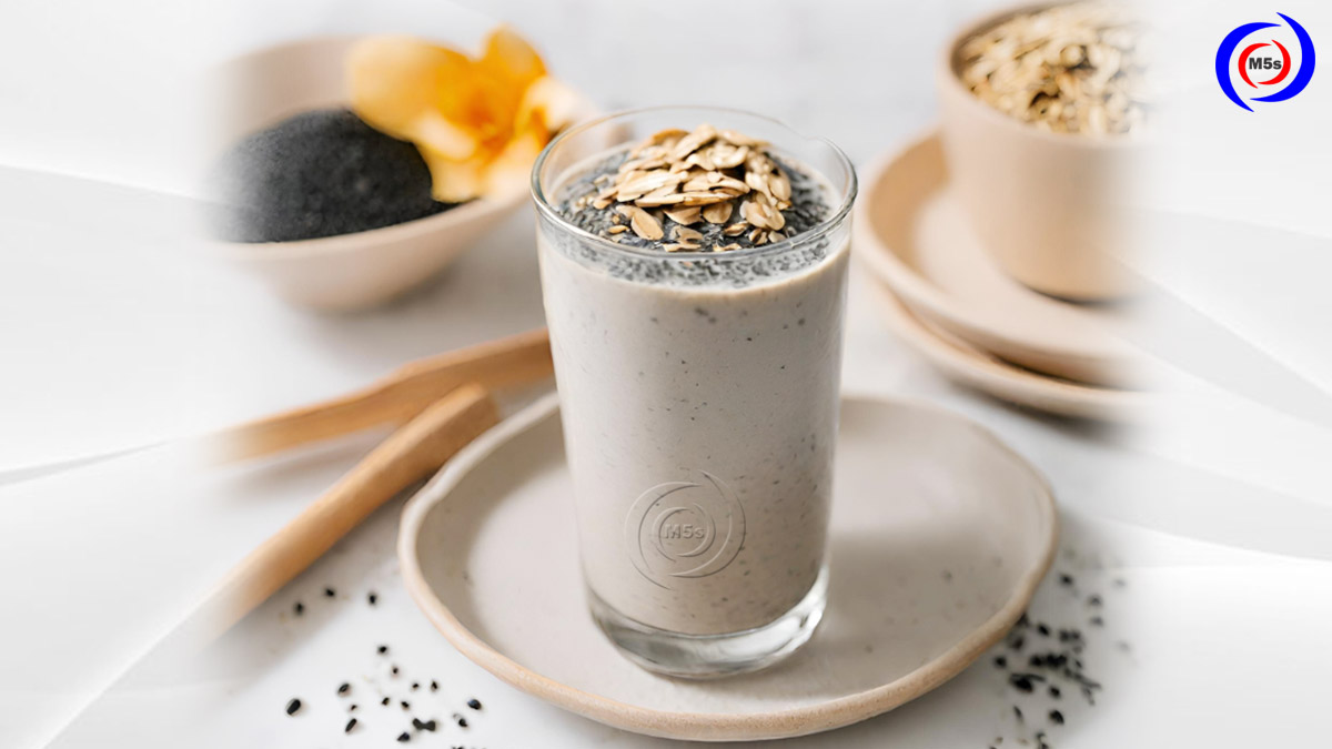 Cách làm sữa mè đen yến mạch bằng máy làm sữa hạt Cách làm sữa mè đen yến mạch bằng máy làm sữa hạt