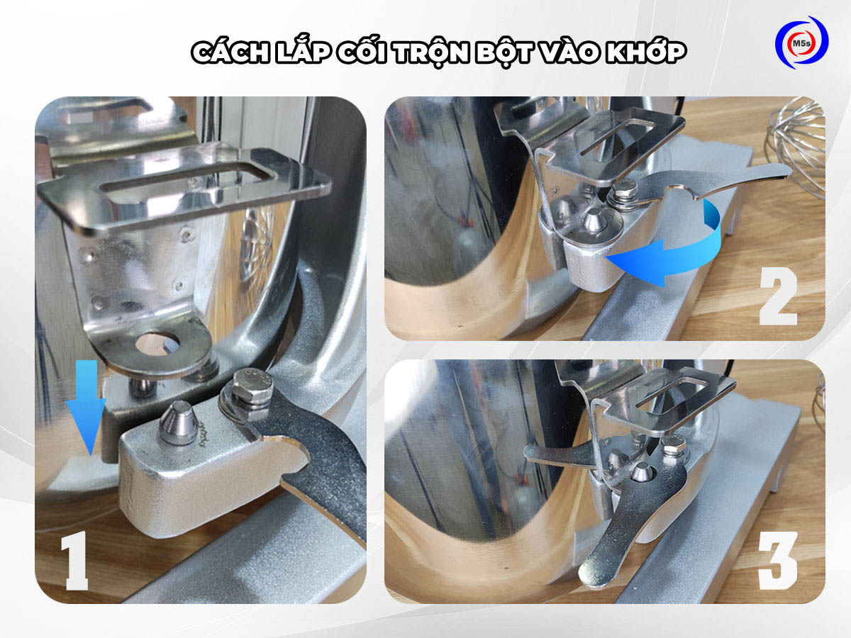 Các bước lắp đặt bát trộn cho máy trộn bột Các bước lắp đặt bát trộn cho máy trộn bột