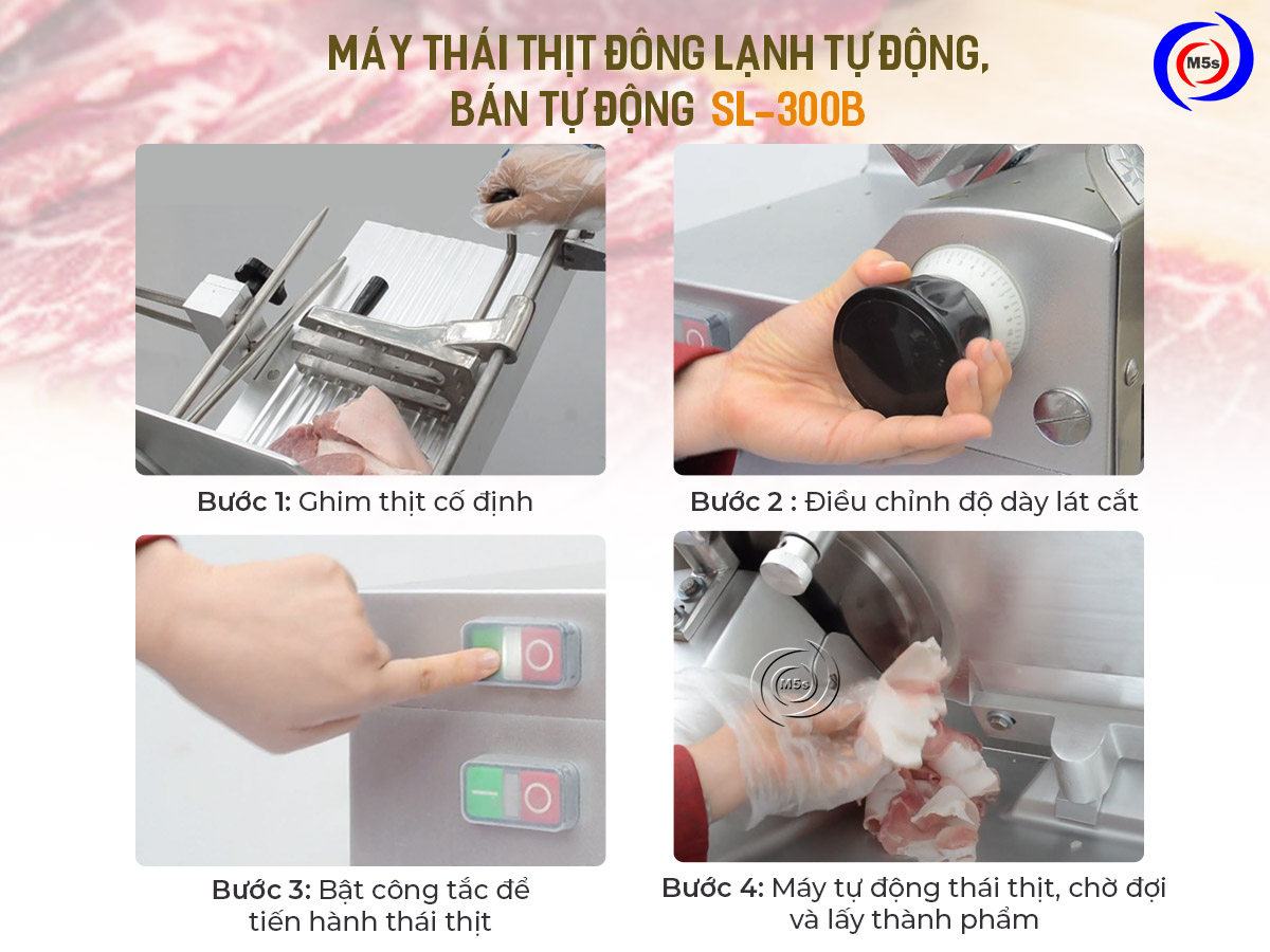 Cách sử dụng máy thái thịt SL-300B Cách sử dụng máy thái thịt SL-300B