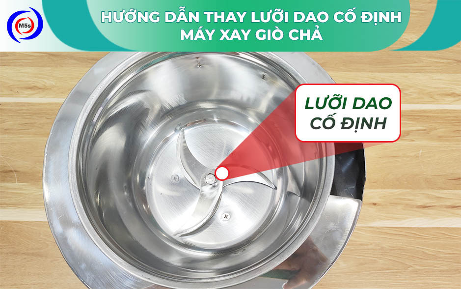 Hướng dẫn thay lưỡi dao máy xay giò chả Hướng dẫn thay lưỡi dao máy xay giò chả