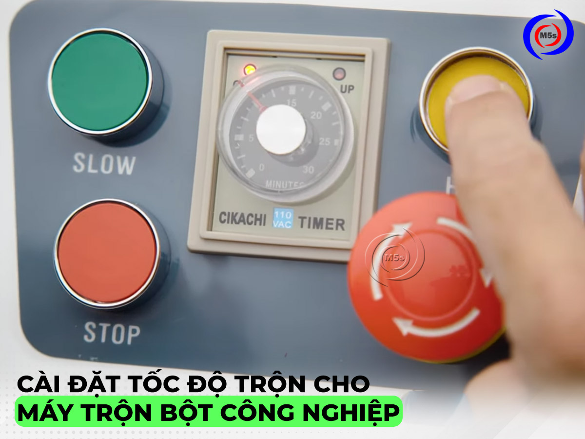 Cài đặt tốc độ cho máy trộn bột công nghiệp Cài đặt tốc độ cho máy trộn bột công nghiệp