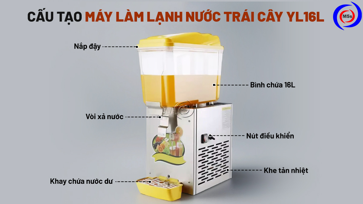 cấu tạo máy làm mát nước trái cây YL16L cấu tạo máy làm mát nước trái cây YL16L