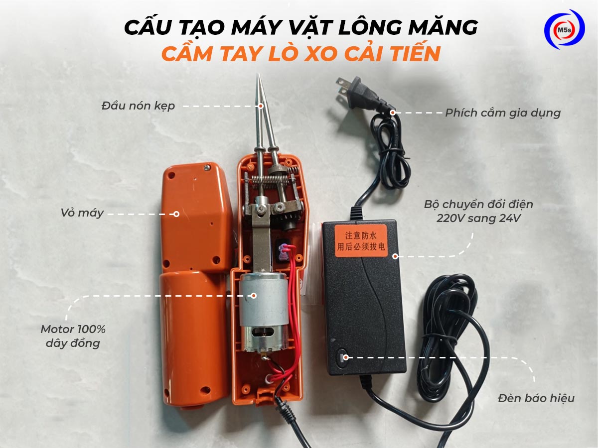 Cấu tạo máy nhổ lông măng vịt cầm tay phiên bản cải tiến Cấu tạo máy nhổ lông măng vịt cầm tay phiên bản cải tiến