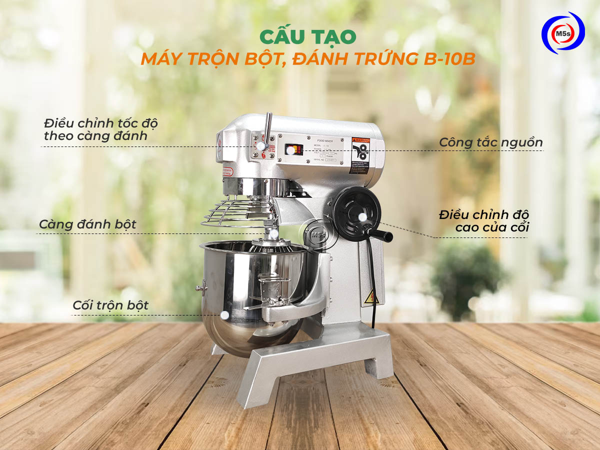 Cấu tạo máy trộn bột 10 lít Hongling B-10B Cấu tạo máy trộn bột 10 lít Hongling B-10B