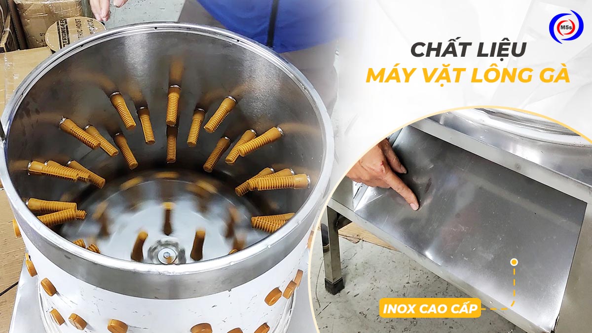Chất liệu máy vặt lông gà Chất liệu máy vặt lông gà