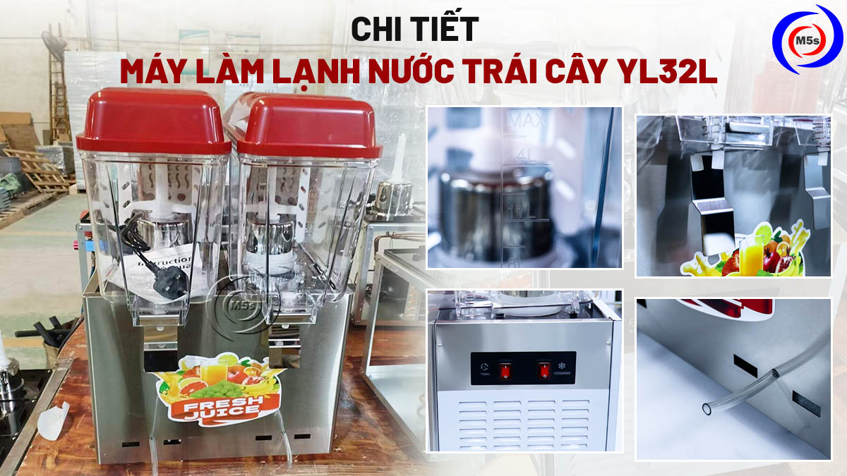 chi tiết máy làm lạnh nước trái cây 2 ngăn YL32L chi tiết máy làm lạnh nước trái cây 2 ngăn YL32L