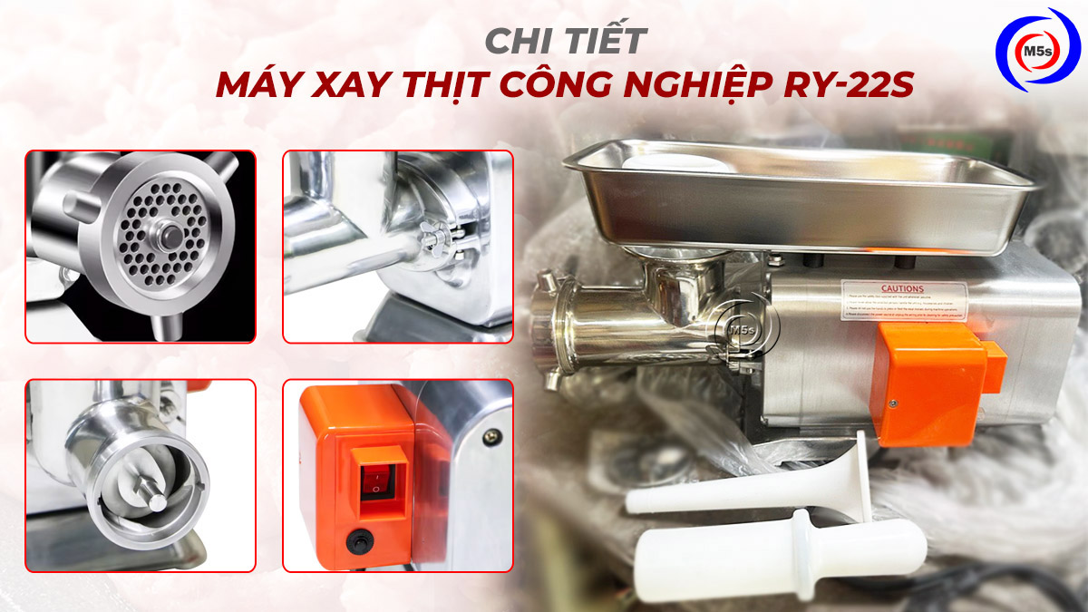 Chi tiết máy xay thịt công nghiệp RY-22S Chi tiết máy xay thịt công nghiệp RY-22S