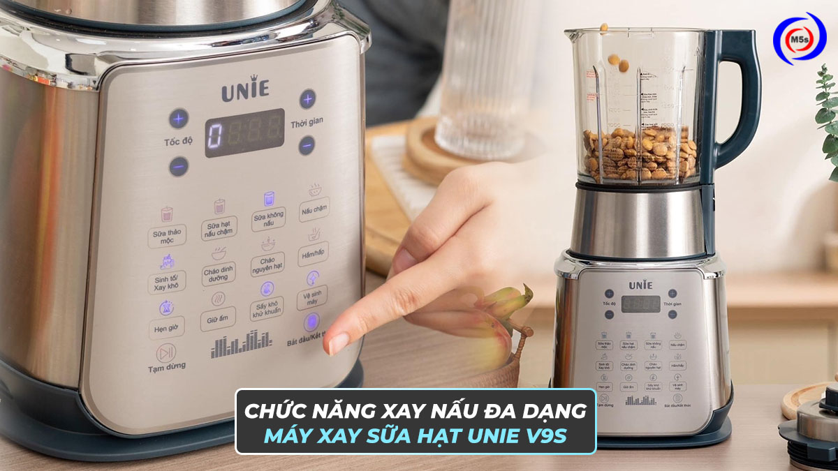 Chức năng xay nấu của máy làm sữa hạt Unie V9S Chức năng xay nấu của máy làm sữa hạt Unie V9S