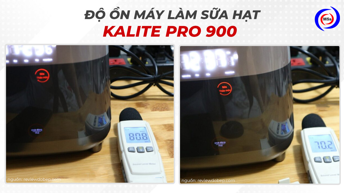 Độ ồn máy làm sữa hạt Kalite Pro 900 Độ ồn máy làm sữa hạt Kalite Pro 900