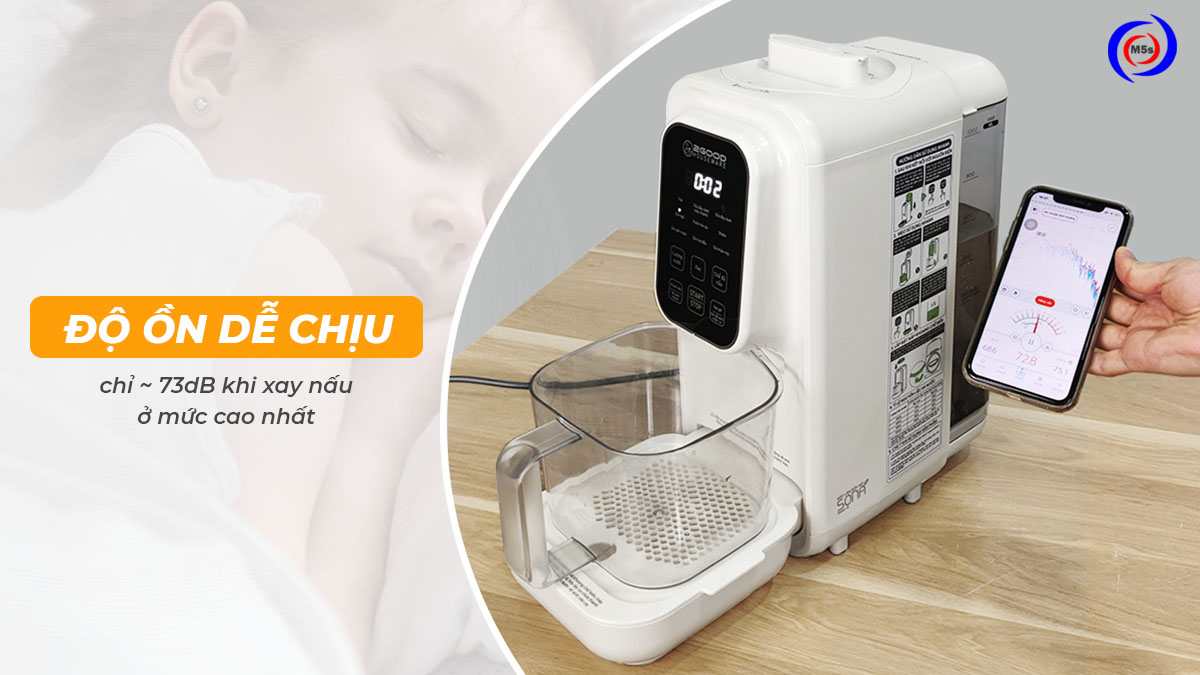 Độ ồn máy làm sữa hạt Sona i8 Độ ồn máy làm sữa hạt Sona i8